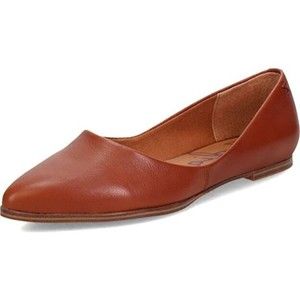 Women's Zodiac Hill Flats Leather Cognac Brown H0132L3200 Shoes SIZE US 9.5M